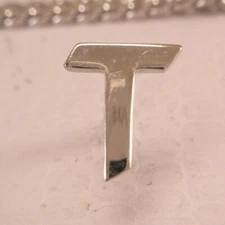 T Initial Monogram Letter Vintage TINY SMALL Lapel Pin Tie Tack thomas tim g60