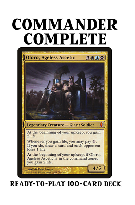 Oloro, Ageles Ascetic LIFEGAIN CARD DRAW Magic MTG Custom Commander Deck |  eBay