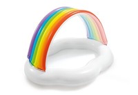 Intex 57141 Kinderplanschbecken Regenbogen Pool Planschbecken 142X119X84 Cm