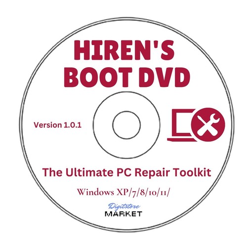 Hiren's Boot Disc Recover & Repair Windows XP 7 8 10 & 11 CD DVD | FREE UK Post - Picture 2 of 2
