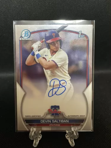 2023 Bowman Draft Devin Saltiban 1st Bowman Auto Rookie SP Phillies 💎🔥👀