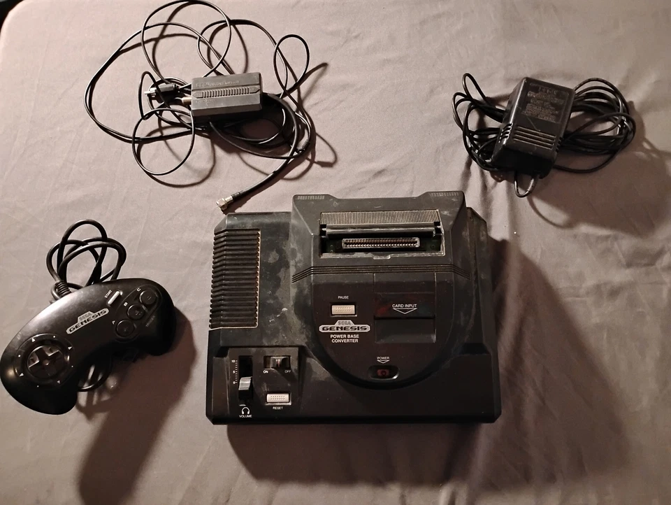 Sega Genesis Modelo 1 (1601) Paquete Convertidor Base de Potencia (1620) Controlador AC RF+ Foto 2 de 4