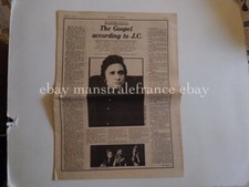 Johnny Cash June Carter clipping UK 1970s