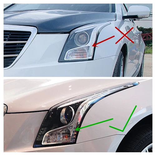 VLAND Full LED Headlights Set For 2013-2018 Cadillac ATS W/Start-up Animation - Picture 2 of 13