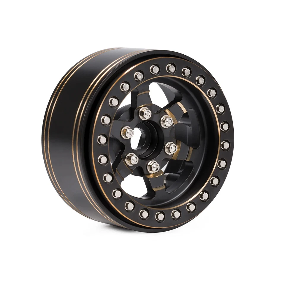 Aro de roda Beadlock pesado latão 1.9 para rastreador de controle remoto axial SCX10 III TRX4 TRX6 1/10 - Imagem 4 de 4