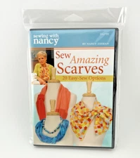 Sewing With Nancy DVD Sew Amazing Scarves 20 Easy-Sew Options SN2709 New