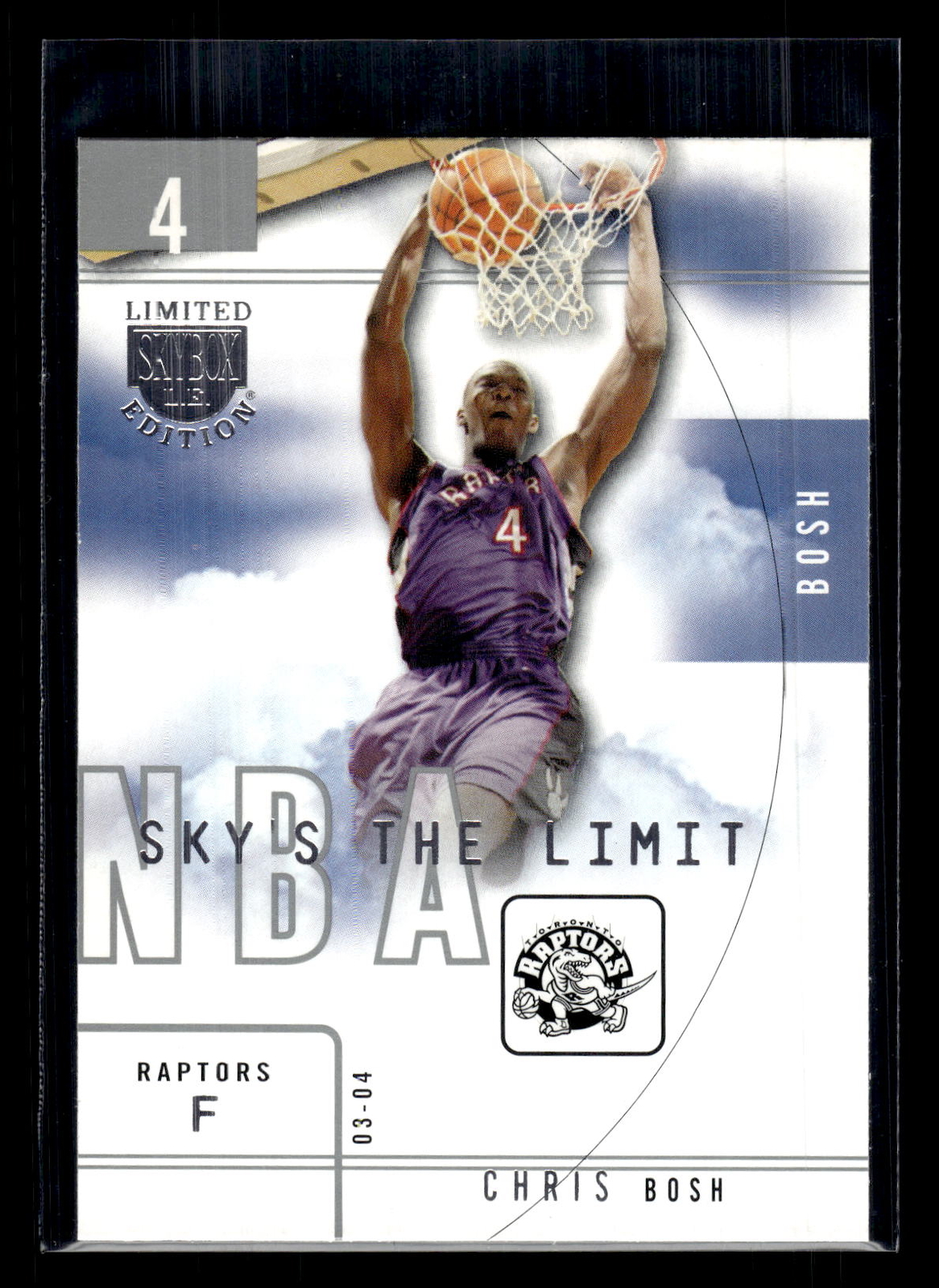 2003 SkyBox LE #19 SL Chris Bosh Rookie Sky's the Limit  Mint+ New