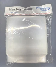Maxtek White CD & DVD Plastic Sleeves 100 Pcs New