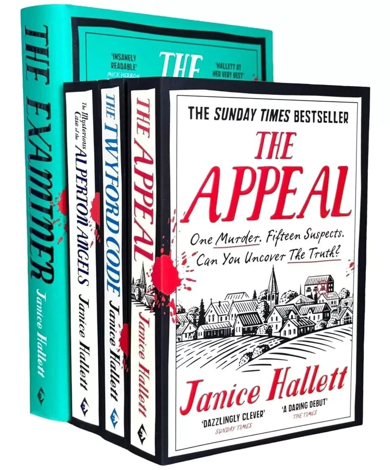 Janice Hallett Collection 4 Books Set Twyford Code, Christmas Appeal, Mysterious