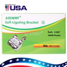 AZDENT Dental Ortodoncia Pasiva Auto ligado Soportes Mini Roth.022 345 Ganchos