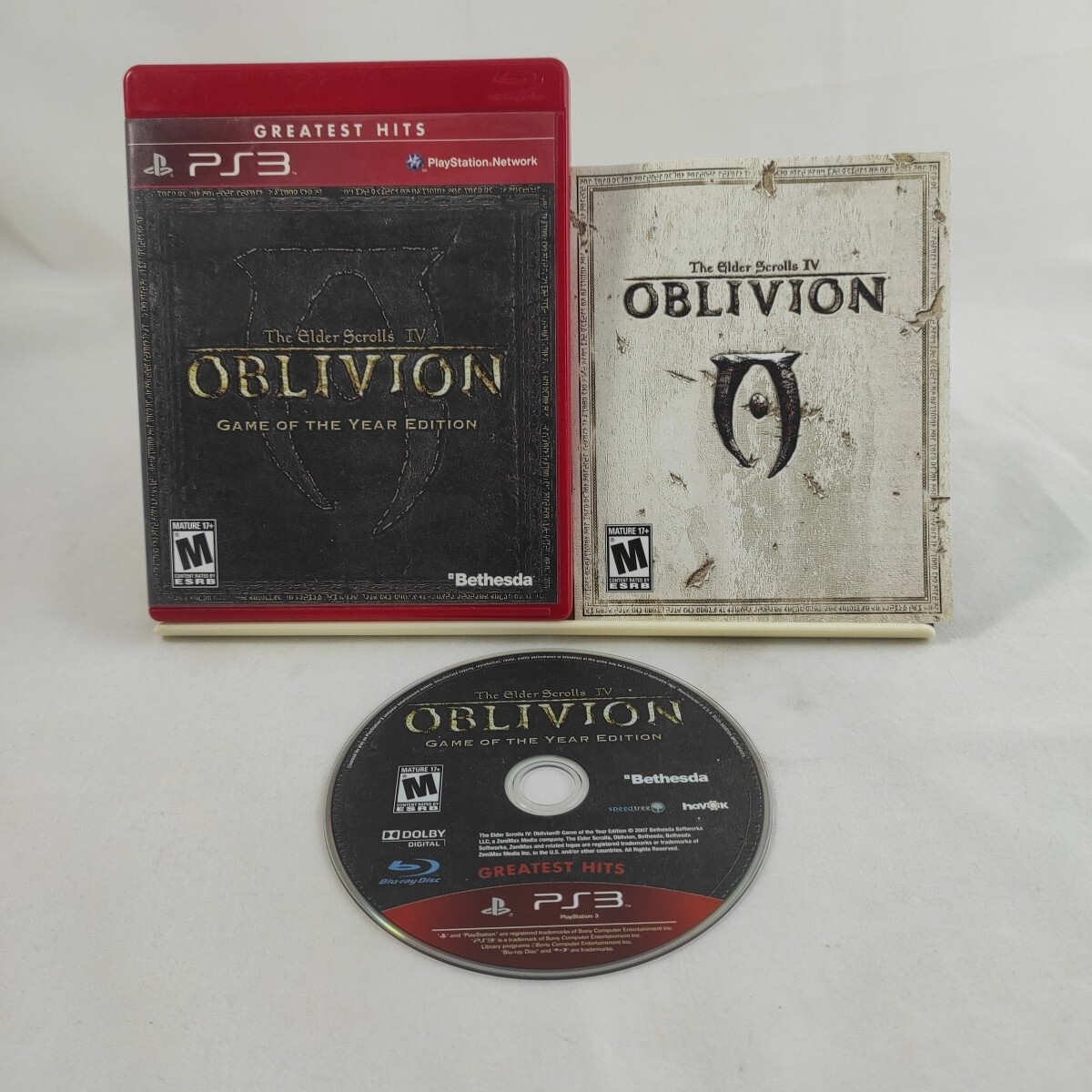 THE ELDER SCROLLS IV Game OF The Year Edition PlayStation 3 PS3 USA - CAN