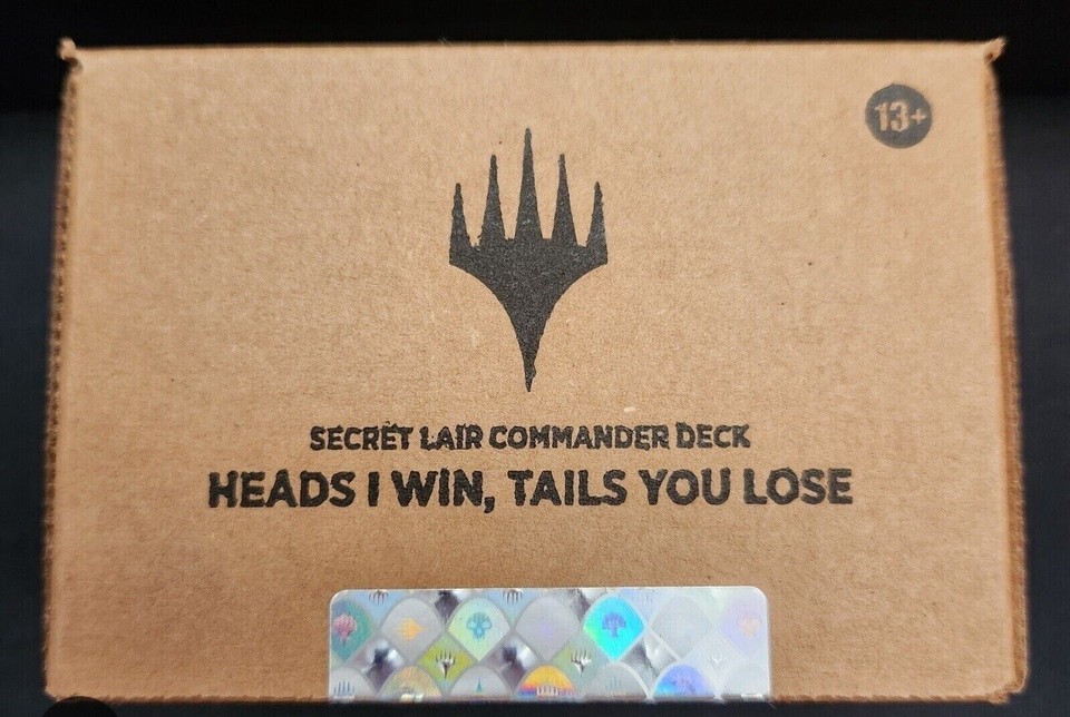 WOTC MTG Secret Lair COMMANDER DECK HEADS I WIN, TAILS YOU LOSE