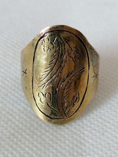 Rarissimo anello molto antico bronzo antico manufatto vichingo autentico splendido - Foto 11 di 15
