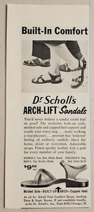 1959 Print Ad Dr Scholl's Arch-Lift Sandals Built-In Comfort Chicago,Illinois