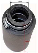 38mm Intake Foam Air Filter Height 120mm For Atv Dirt Bike Scooter