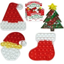 Christmas Push Fidget Toy Popper Poppet Bubble Kids Boys Girls Stocking Filler