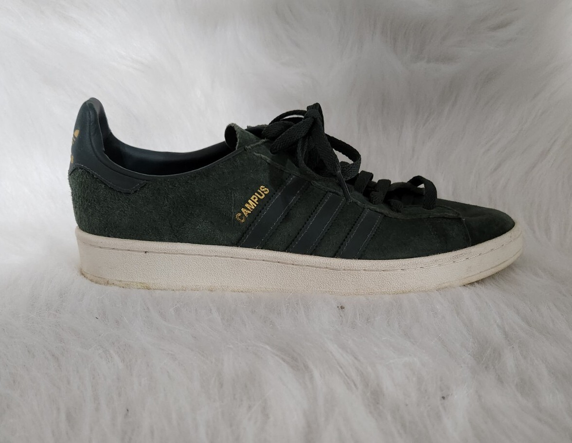 Men's Adidas Originals Campus Ivy Green Reflective Gold Size 10.5 | eBay