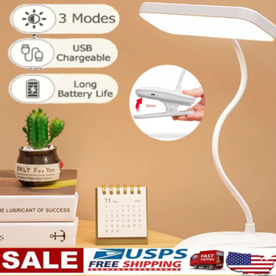 LED Desk Lamp Adjustable Swing Arm Lamp with Clamp Eye-Caring Reading Desk Light
