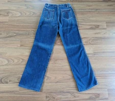 Vintage 1970s LANDLUBBER High Waist Flare Jeans BELL BOTTOM Made in USA B3