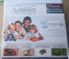 SafeRest Premium Box Spring Encasement Sz TWIN XL Hypoallergenic Dorm Essential