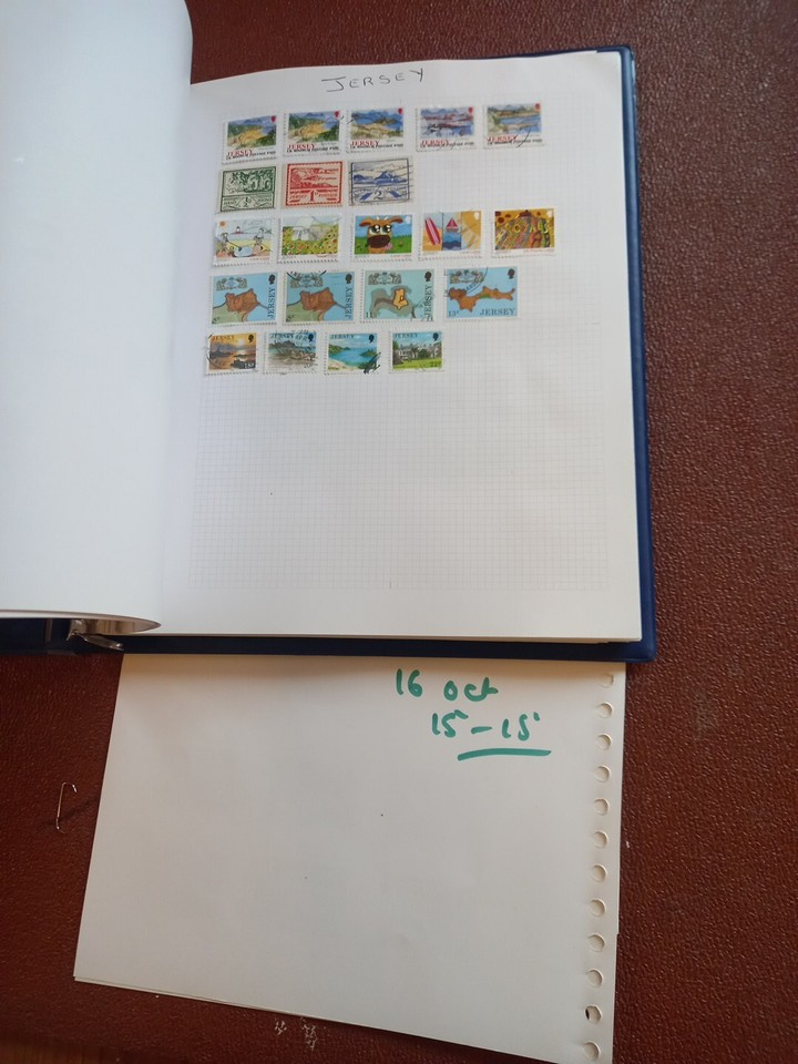 stamp albums with stamps Super Album X 35+ Well Filled Pages eBay