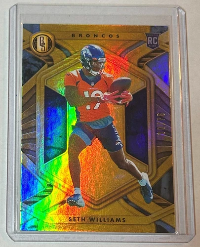 Seth Williams ROOKIE Platinum #'d 10/75 - Broncos - 2021 Gold Standard