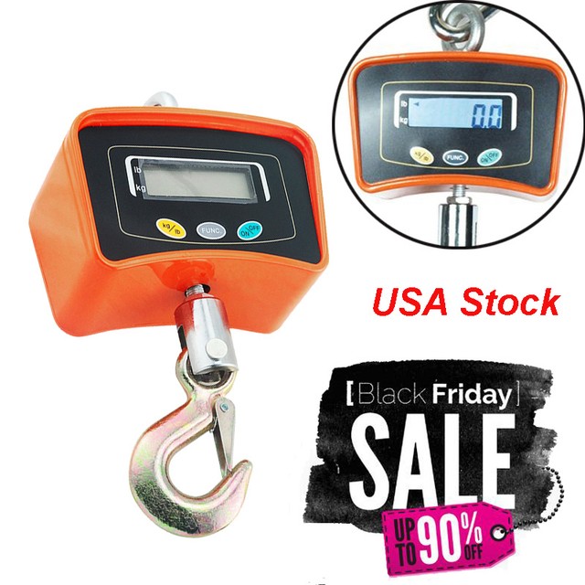 Portable 500 KG /1100 LBS Digital Crane Scale Heavy Duty Industrial