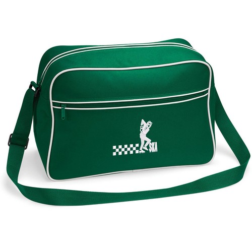 Ska Man Retro Shoulder Bag With Embroidered Fist Logo. Mod. Ska. Two Tone - Picture 6 of 11