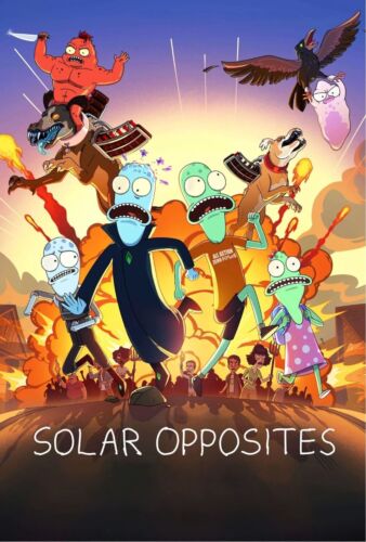 NEW SOLAR OPPOSITES MOVIE POSTER PREMUIM WALL ART PRINT SIZE A5-A1 - Picture 1 of 1
