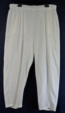 NEW Eileen Fisher Organic Linen Lantern Pant in White SZ L P3517