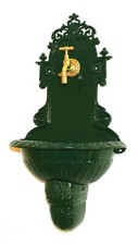 Antik Style Alu Wand Brunnen Bassena Garten Wandbrunnen m. Kran FOU-1G