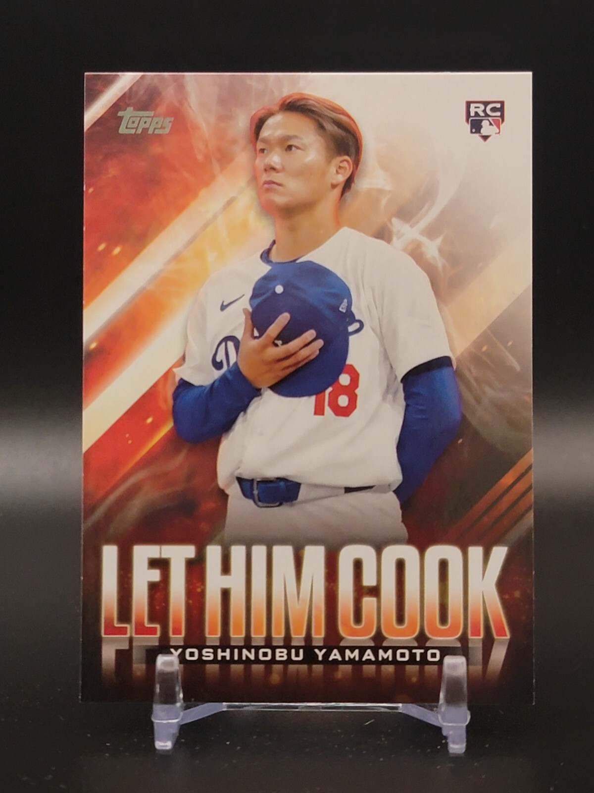 2024 Topps Update #LHC-15 Yoshinobu Yamamoto Let Him Cook Dodgers