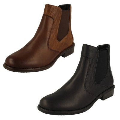 Women's Remonte - D0F70 Leather Lining Batteries Ankle Boots