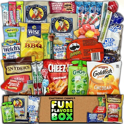 Healthy Nut Free Snacks Chips Candy 45 Count Variety Sampler Snack Care Package