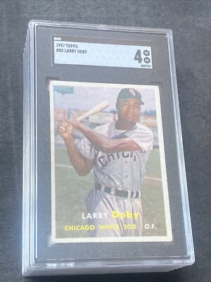 1957 Topps LARRY DOBY #85 White Sox Vintage SGC 4 VG-EX