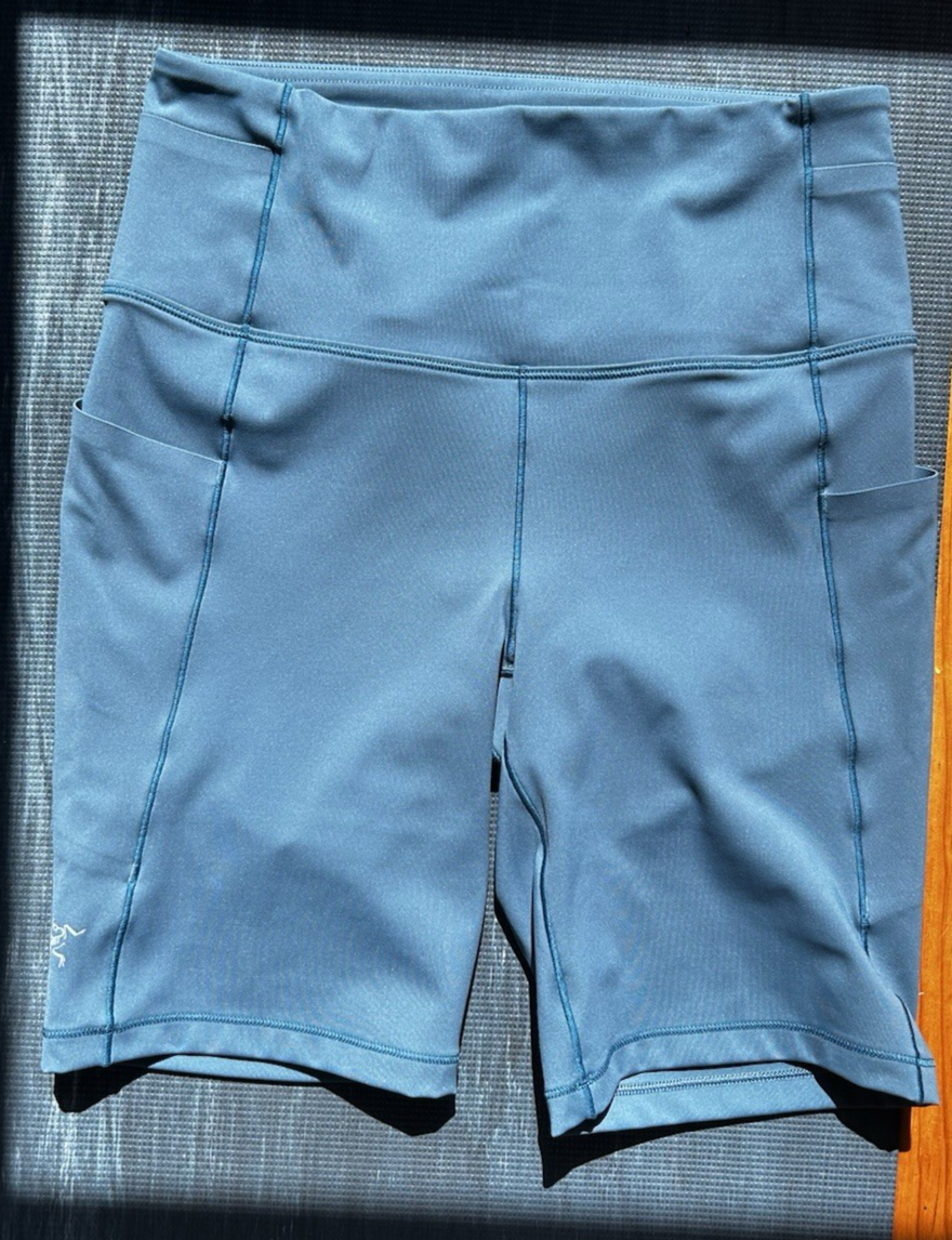 ARC'TERYX Arcteryx pantaloncino donna piscina blu essenziale vita alta 8" collant biker taglia 6