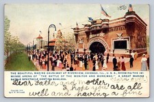 Postcard Illinois Chicago Marine Battle Spectacular Monitor Merrimac 1908 C767