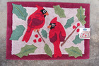 St Nicholas Square Holiday Cardinal Birds Bath Rug Rug 20 x 30 Cotton New Tag