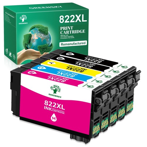 5 Stück 822XL T822XL Tintenpatrone für Epson WorkForce Pro WF-3820 WF-4833 WF-4820 - Bild 1 von 5