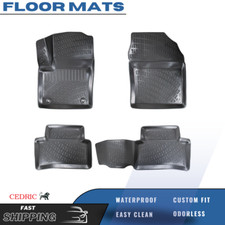 Car Floor Mats Liner For Toyota Ch-r 2016-2022 3d Rubber Tpe All-weather Black