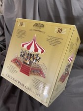 Mr. Christmas Gold Label Crescent Park Carousel Animated Lighted Holiday Music