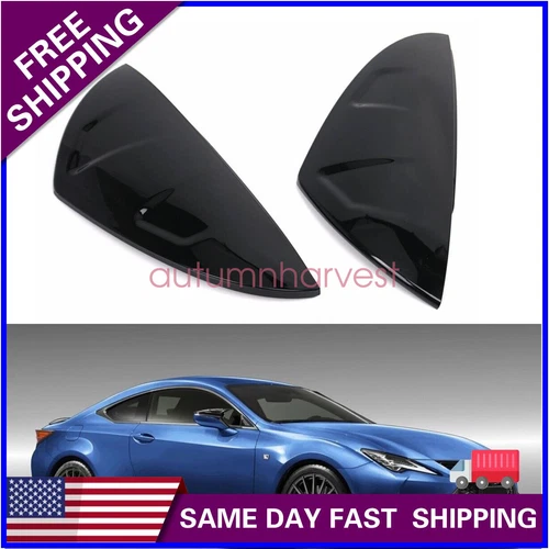 2x M Style Gloss Black Mirror Cover Caps For 2021 2022 23 2024 Lexus IS300 IS350