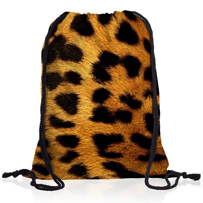 Leo Leopard Rucksack Sportbeutel Turnbeutel Leopardenfell tier raubkatze fell