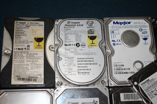 Konvolut 11 Stk. alte Festplatten RETRO HDD IDE 400 MB bis 250 GB IDE +2x Sata - Afbeelding 2 van 10