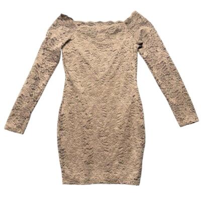 Blashe Brown Lace Bodycon Dress Long Sleeve Size Medium | eBay Blashe Brown Lace Bodycon Dress Long Sleeve Size Medium | eBay