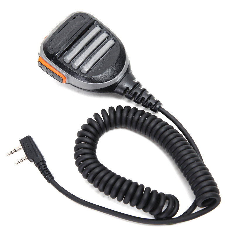High Quality 2Pin PTT Waterproof Speaker Mic for Radio Kenwood TYT Walkie Talkie-image