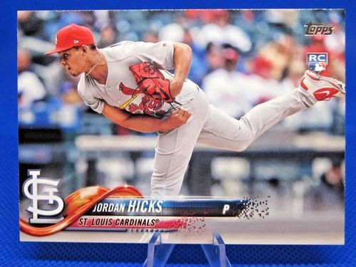 2018 TOPPS UPDATE #US58 JORDAN HICKS RC SSP SUPER SHORT PRINT ST LOUIS CARDINALS
