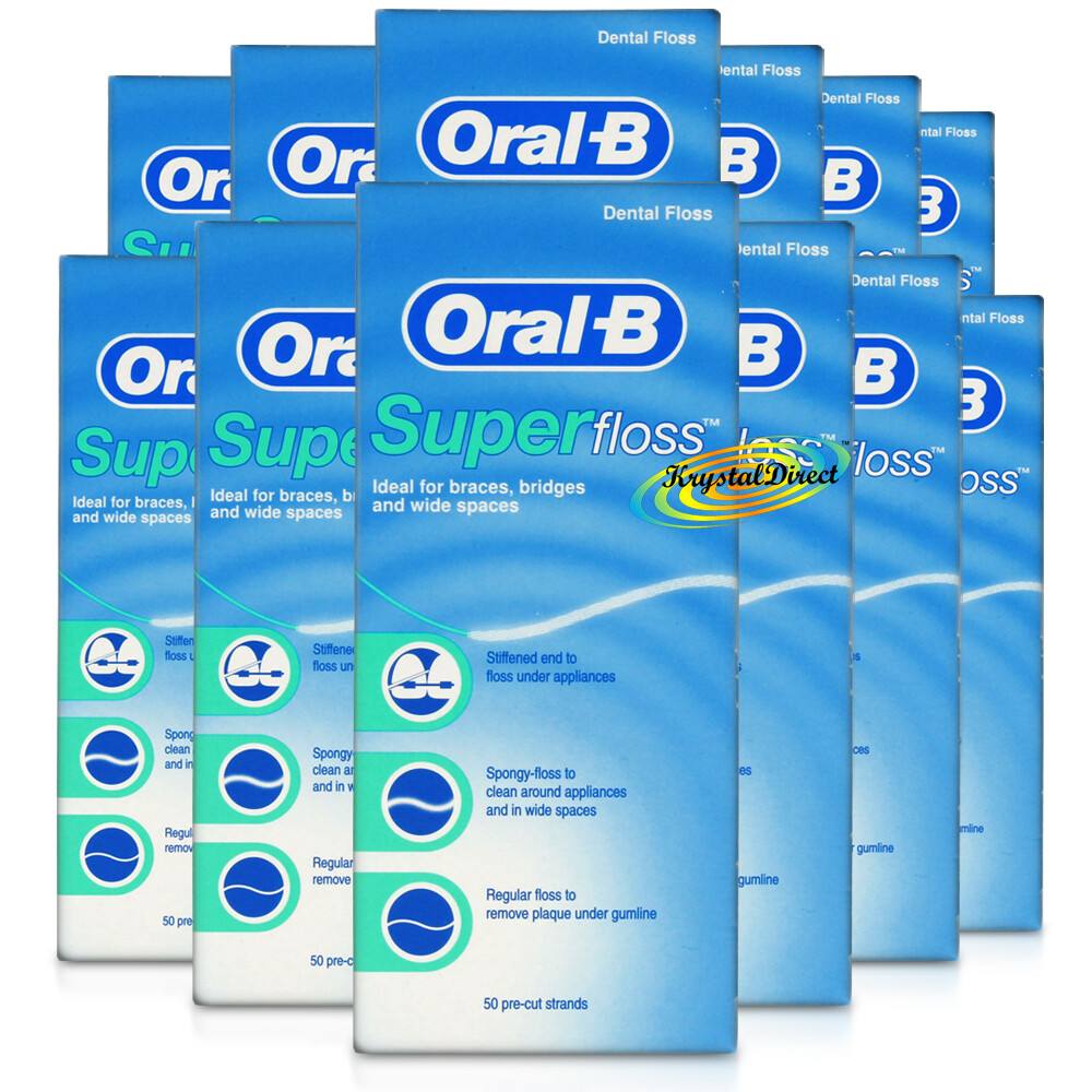 12x Oral B Superfloss Super Dental Floss Braces Bridges eBay