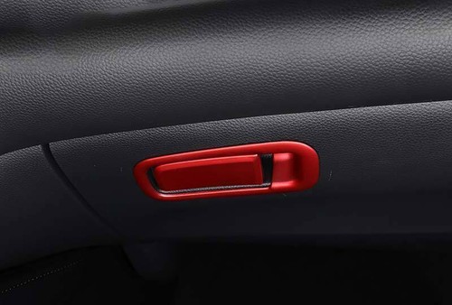 For Honda Accord 2018-2022 Glossy Red Co-Pilot Storage Box Handle Cover Trim new - Picture 8 of 9