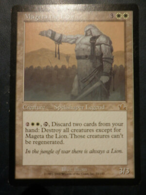 mtg magic mageta the lion prophecy ENGLISH mageta der Löwe Prophezeiung